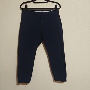 HOPE Stockholm Navy Trousers Tailored Ankle Pants Women 38 / UK 8 / US 4-6